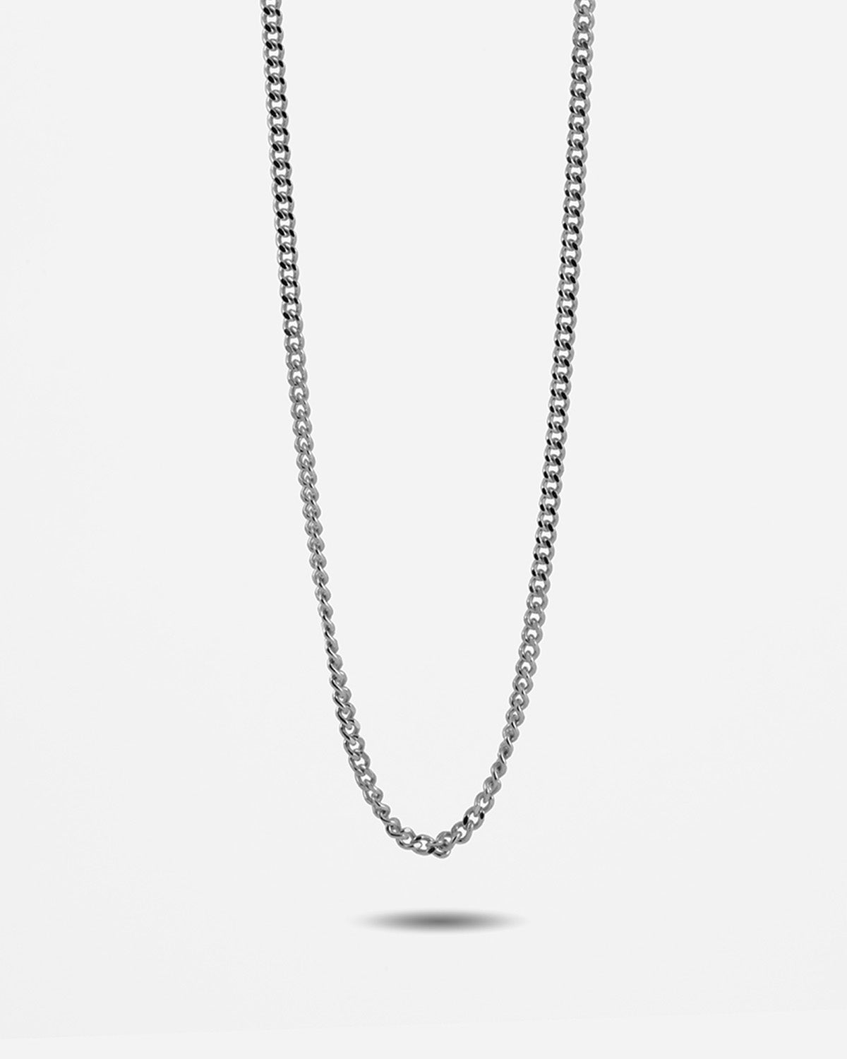 Collana in argento, grumetta quadrata filo 080, Nove25