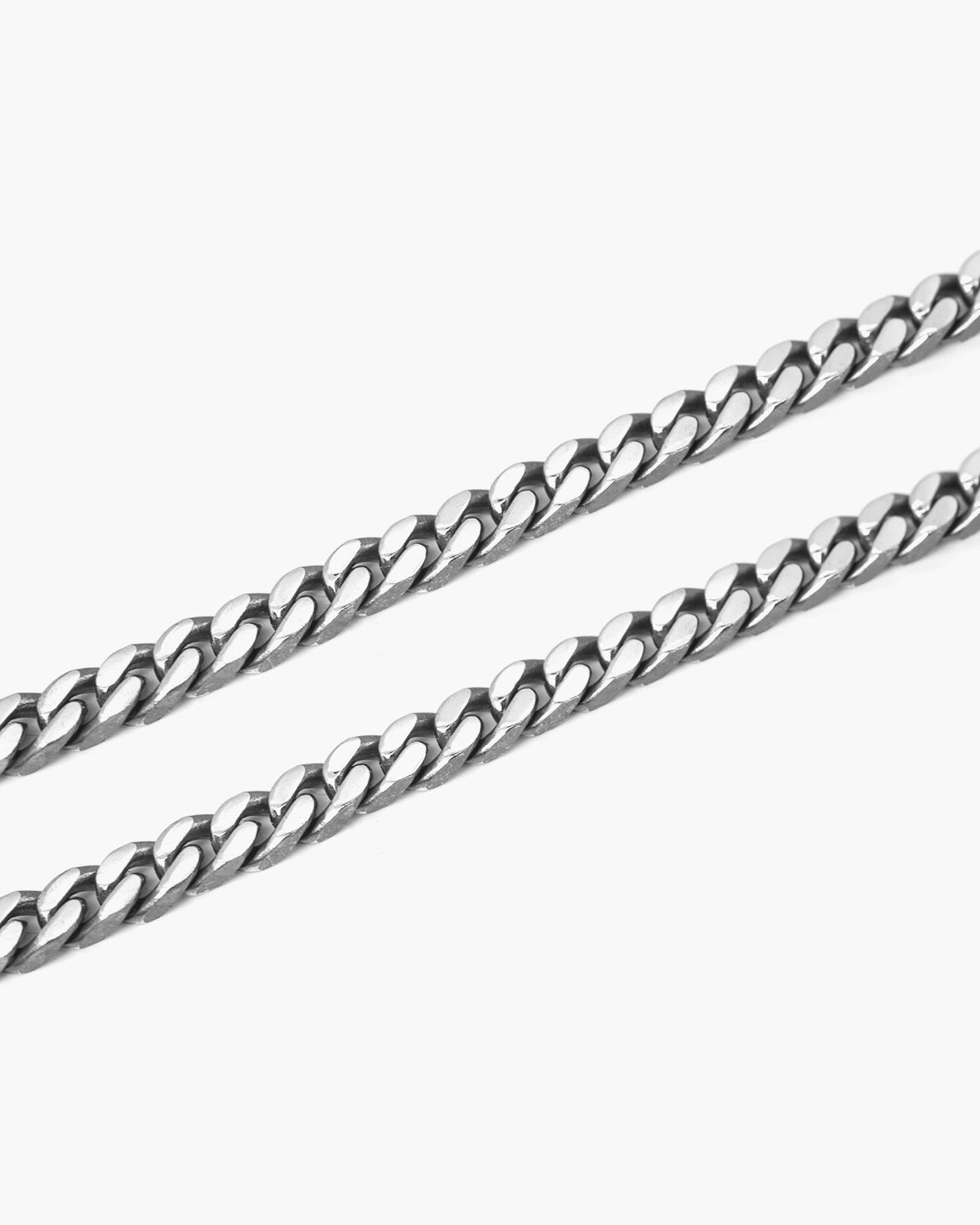 Silver bracelet, square curb with thread plate, Nove25