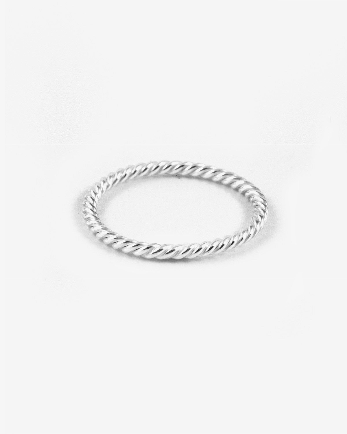 Bague en argent, fermoir torchon, Nove25