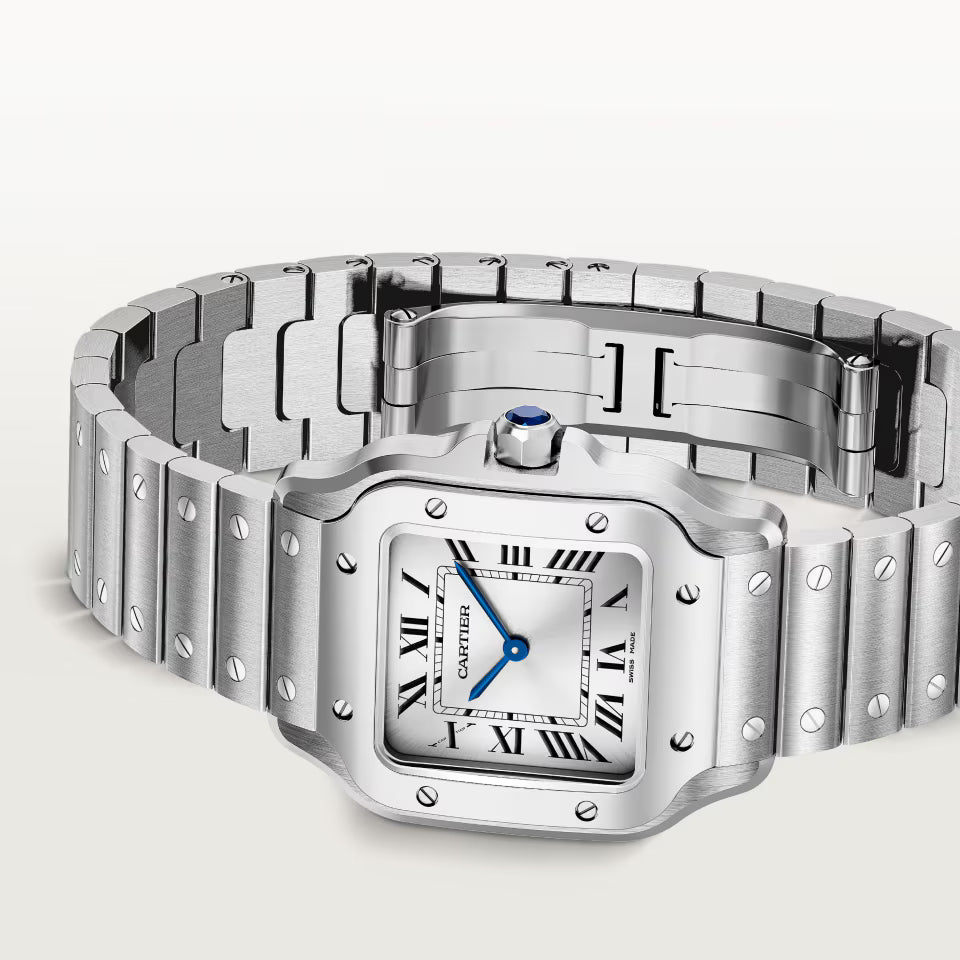 Cartier Santos esfera blanca - Modelo medio Nuevo 2025