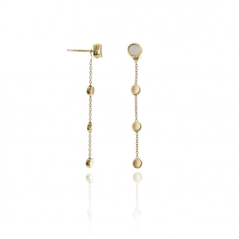Boucles d'oreilles lobe en or et diamants, Armillas Glow, Chimento
