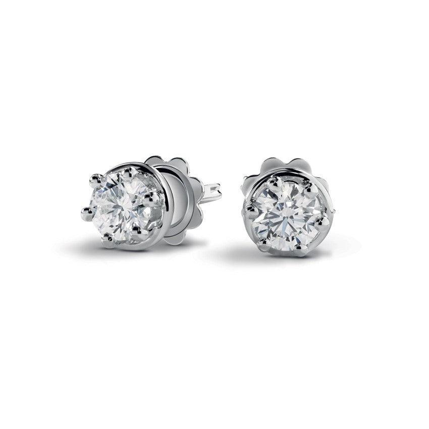 Orecchini punto luce oro bianco e diamanti Minou, Damiani - Ferro Orologi e Gioielli