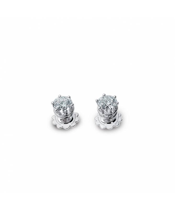 Orecchini punto luce oro bianco e diamanti Minou, Damiani - Ferro Orologi e Gioielli