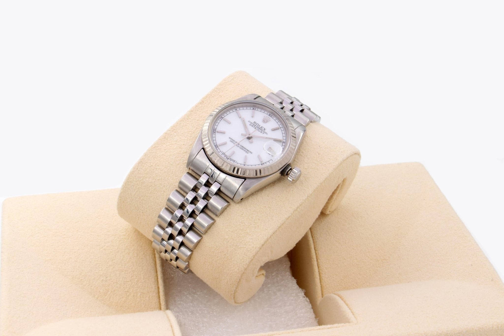 Rolex Datejust 68274 31mm quadrante bianco del 1985 - Ferro Orologi e Gioielli