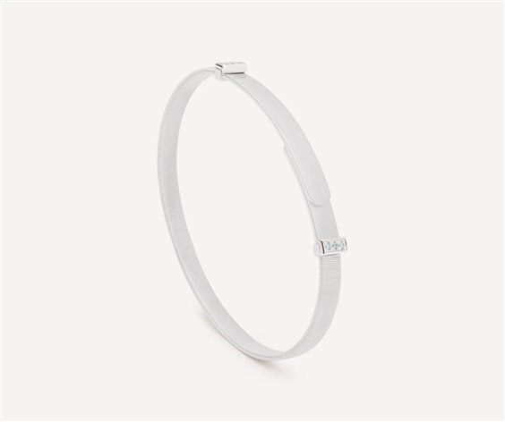 Bracelet en or blanc avec pavé de diamants, taille slim, Masai, Marco Bicego 